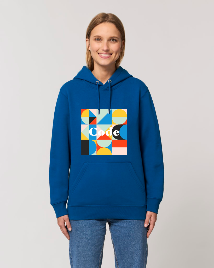 Code Hoodie color block - Majorelle Blue