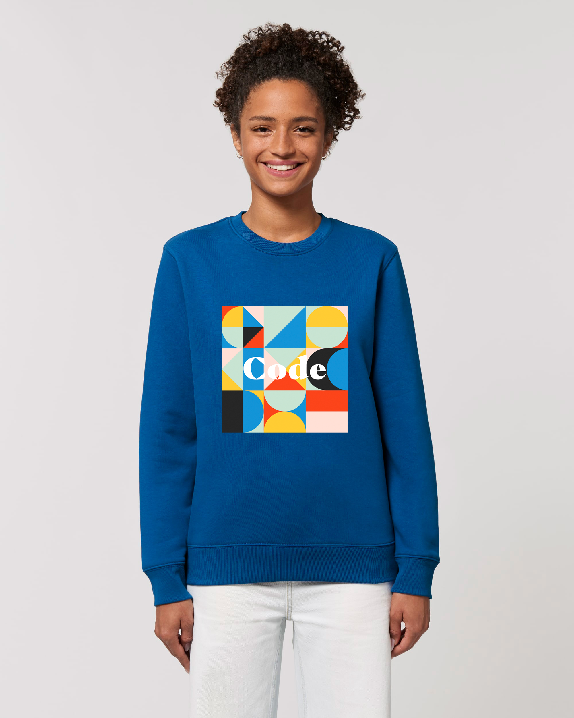 Code sweater color block - Majorelle Blue