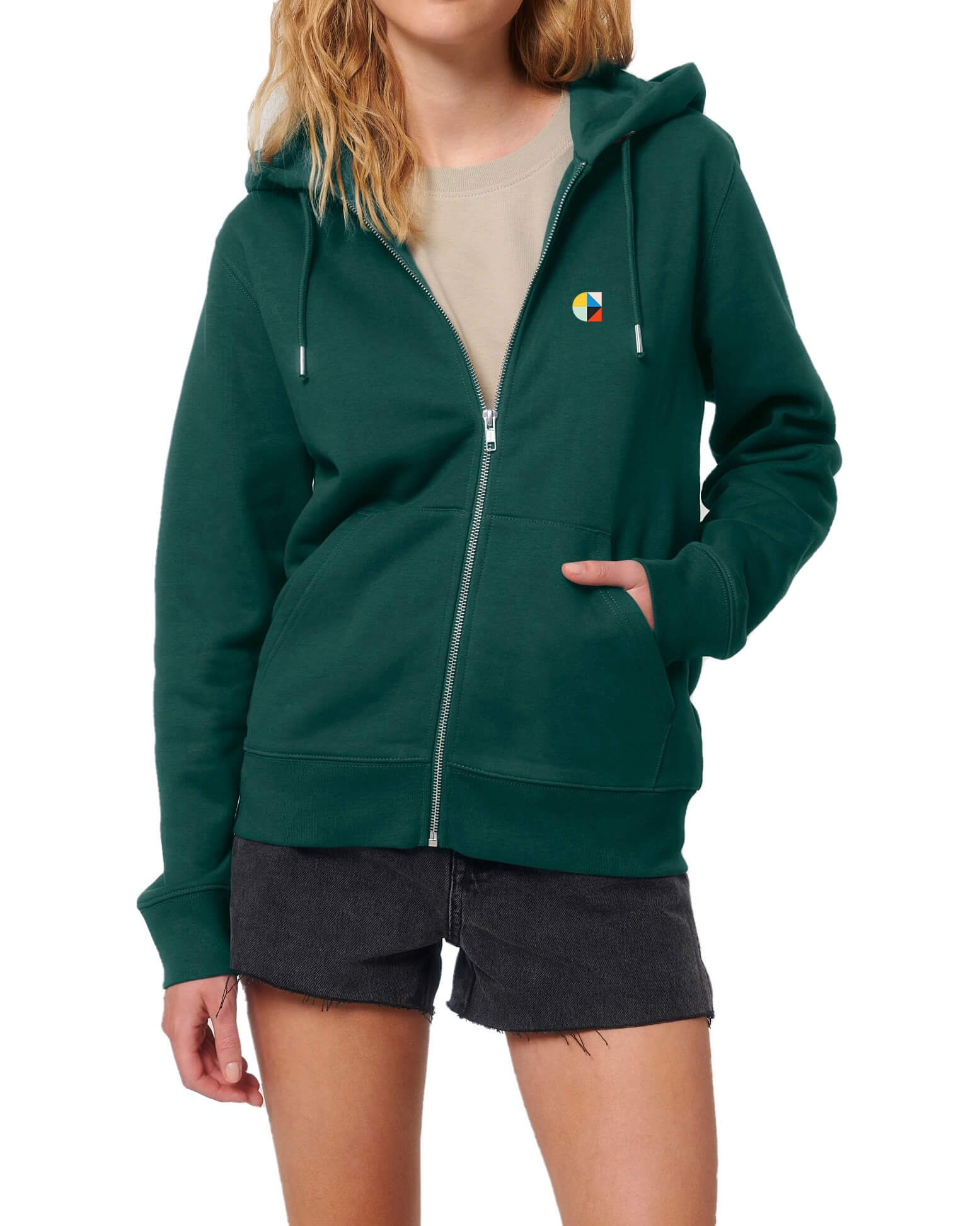 Code zipped hoodie - Glazed green with a way too long title